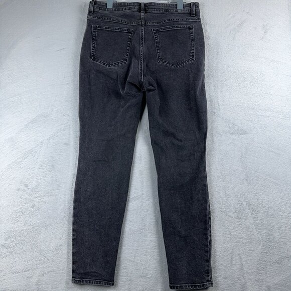 H&M Womens Ankle Skinny Jeans High Rise Five Design Pockets Womens Black Size 12 - Picture 2 of 12